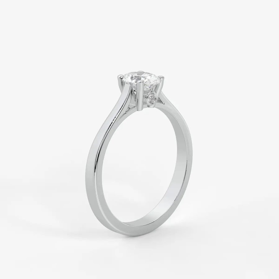 Avelisse Oval Solitaire Diamond Ring
