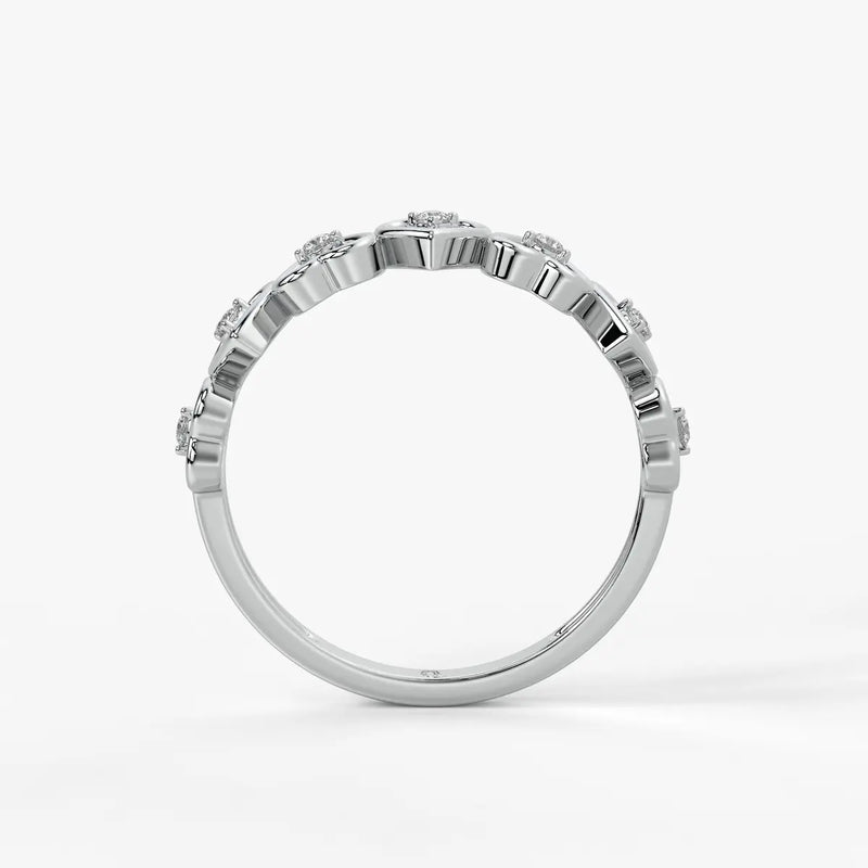 Cupid Crest Diamond Heart Band