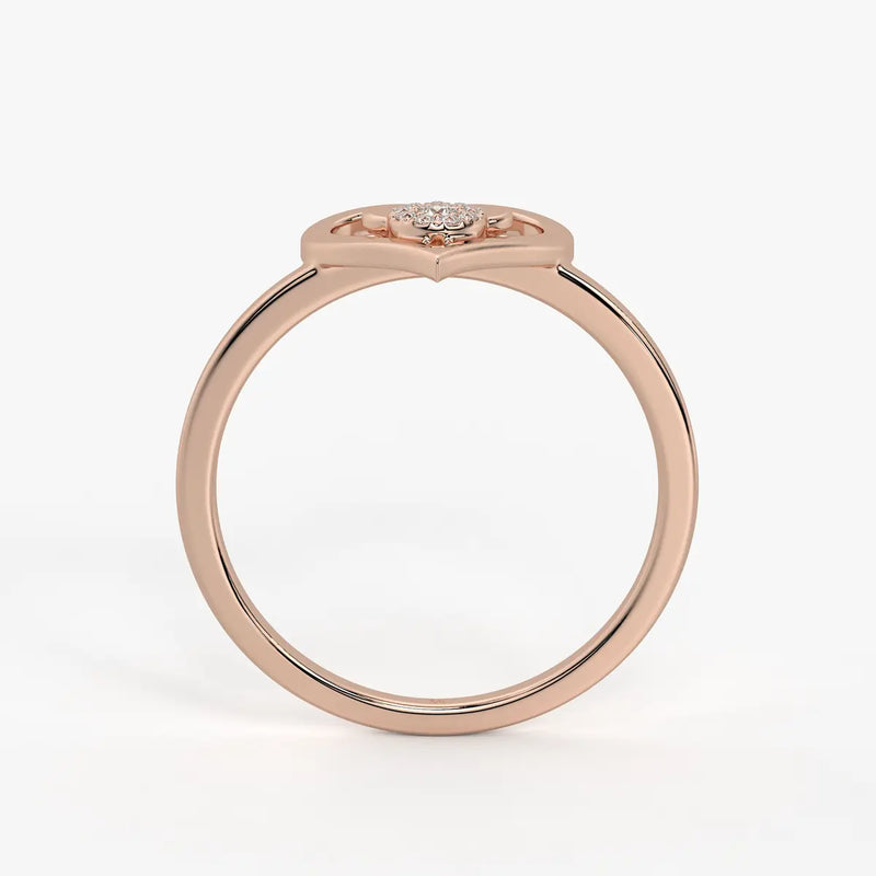 Mimiheart Diamond Charm Ring