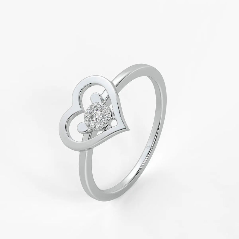 Mimiheart Diamond Charm Ring