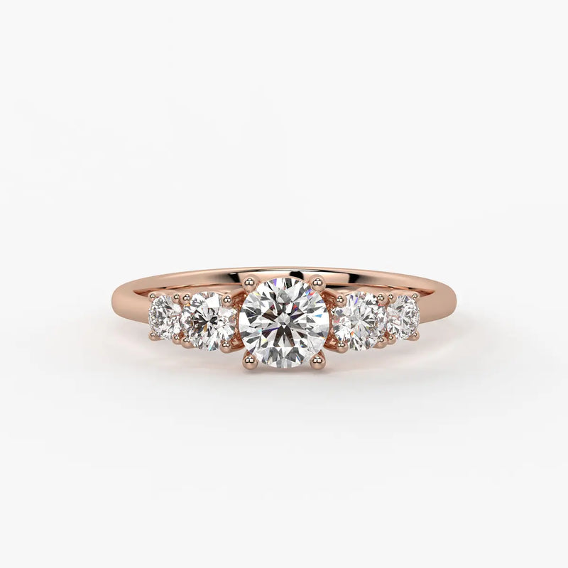 Halovera Cascade Diamond Ring