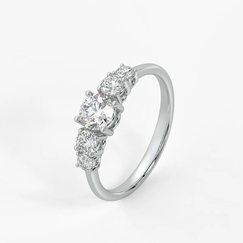Halovera Cascade Diamond Ring