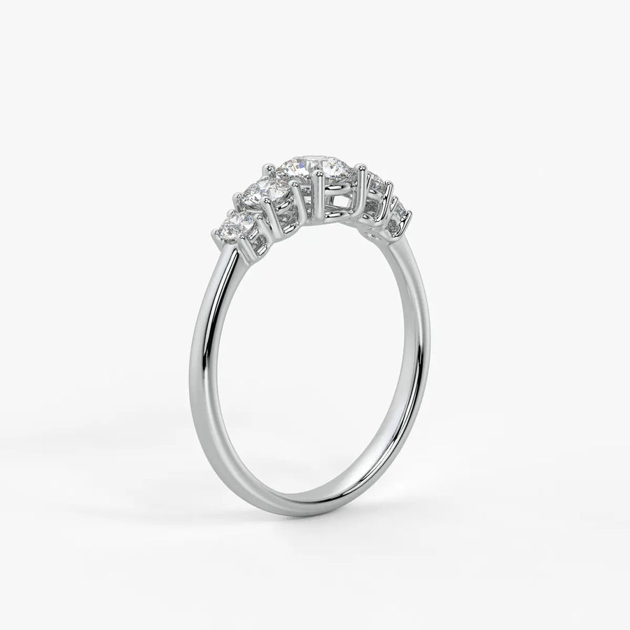 Halovera Cascade Diamond Ring