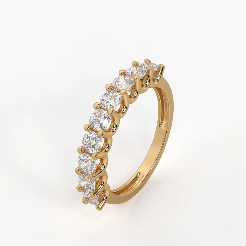 Cushlina Cushion Diamond Eternity Band