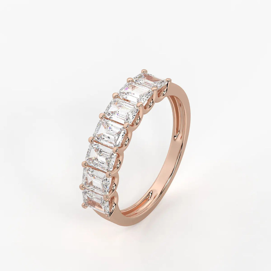 Linear Step Diamond Ring