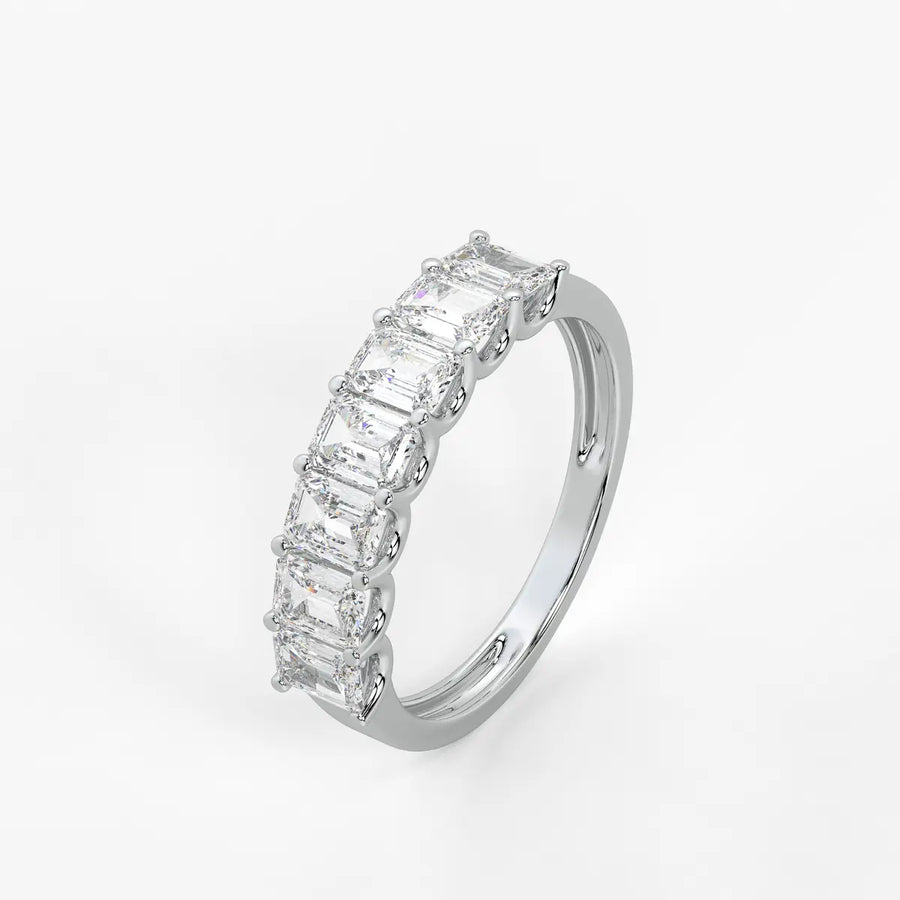Linear Step Diamond Ring