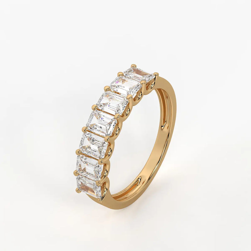 Linear Step Diamond Ring