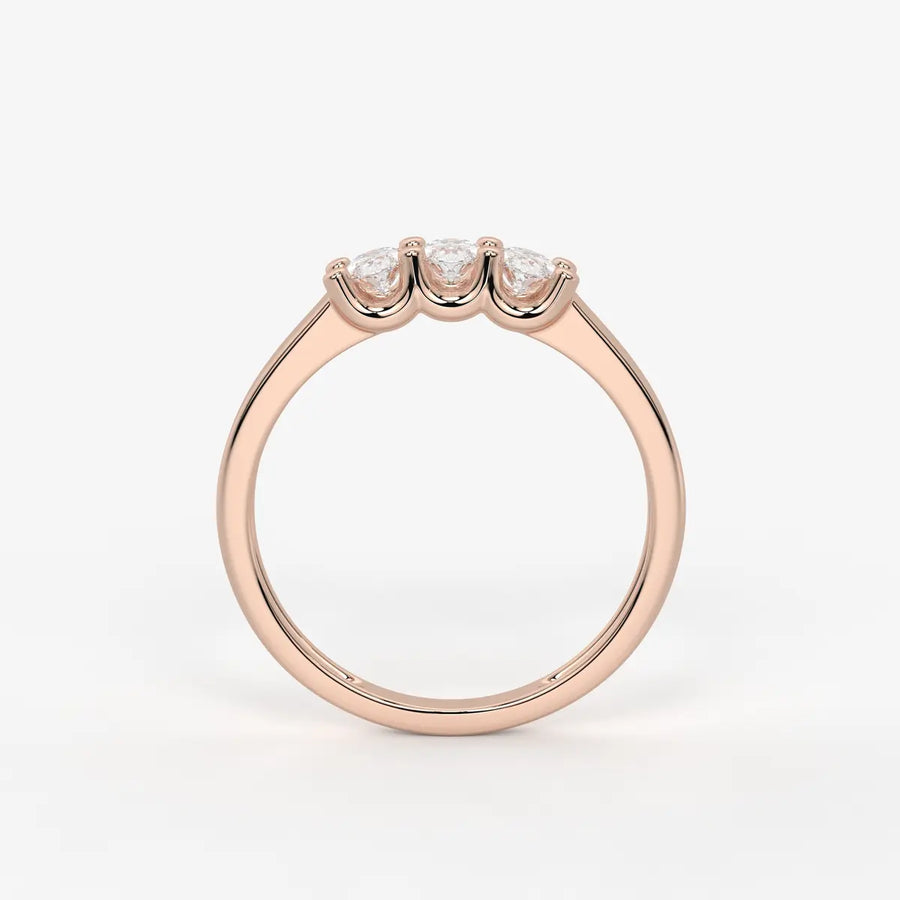 Ovamira Triple Oval Diamond Ring