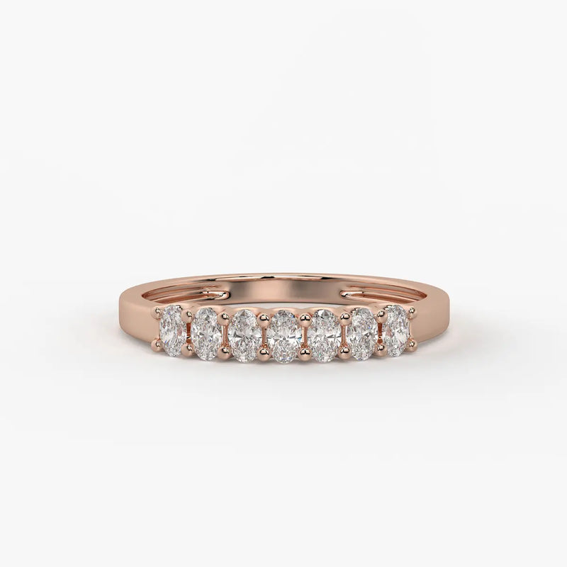 Vellique Oval Diamond Bar Ring