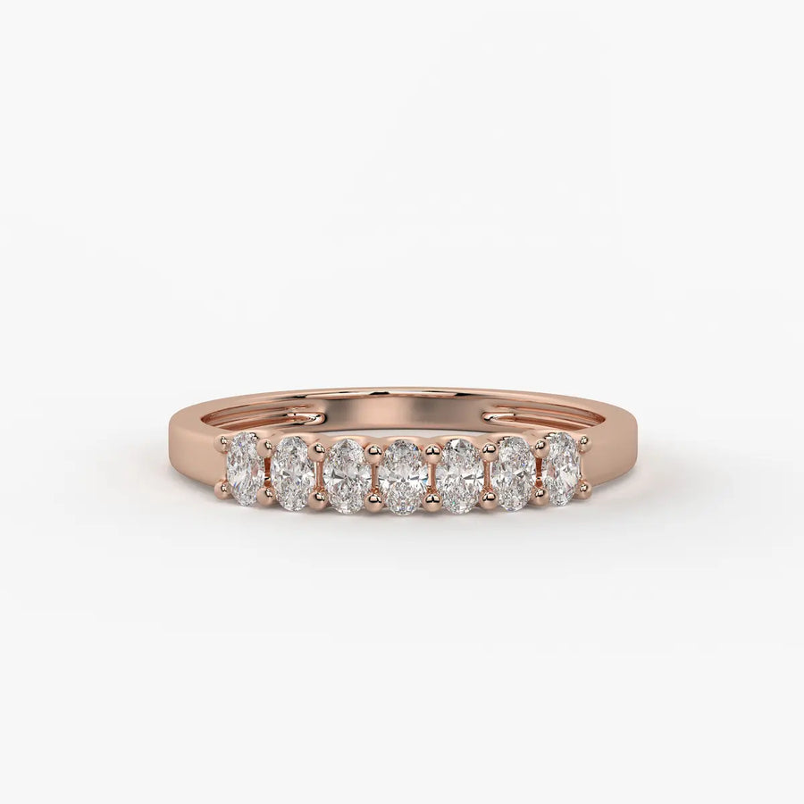 Vellique Oval Diamond Bar Ring