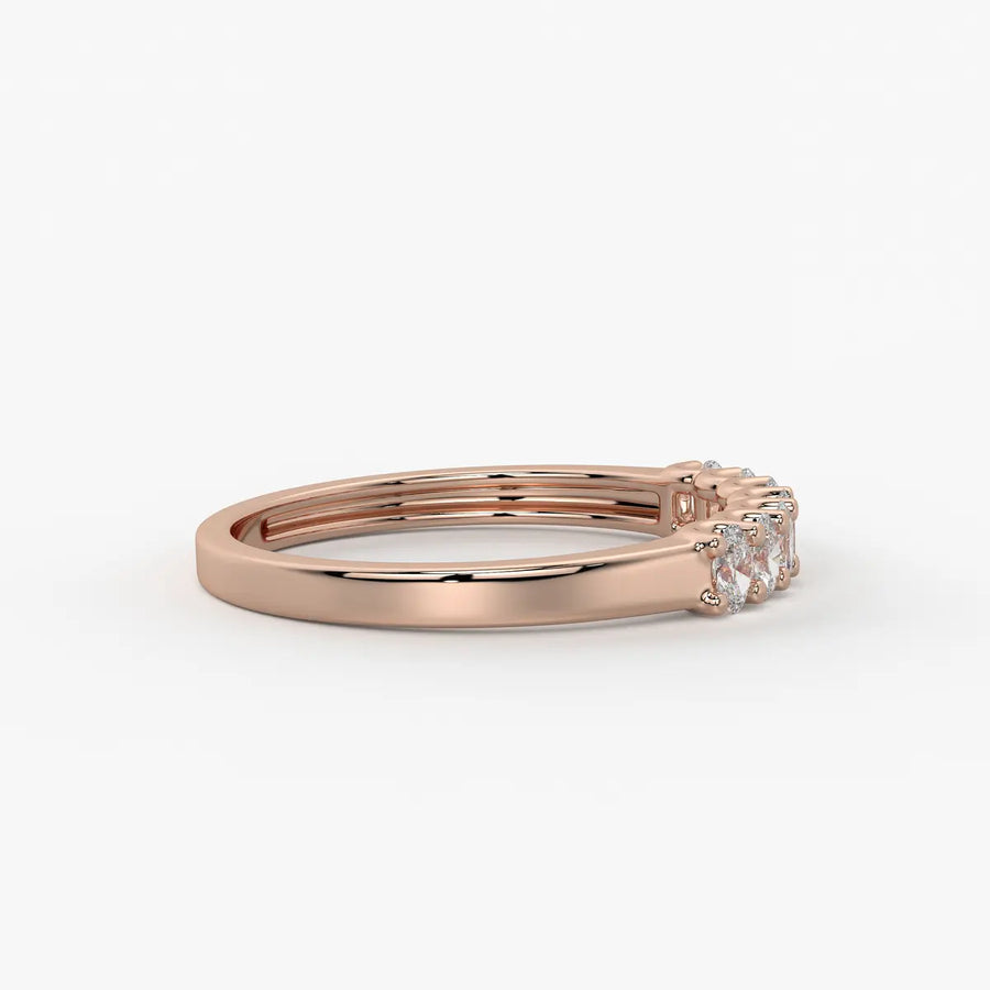 Vellique Oval Diamond Bar Ring