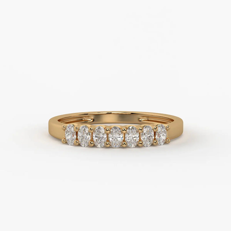 Vellique Oval Diamond Bar Ring