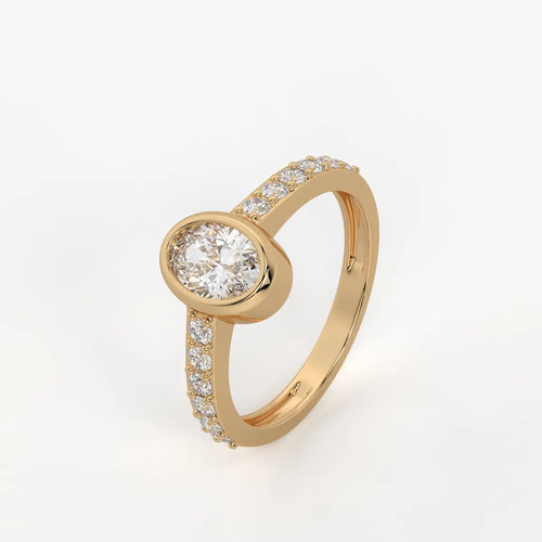 Elowen Oval Halo Diamond Ring