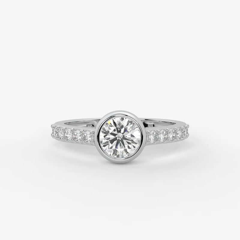 Serenique Round Bezel Diamond Ring