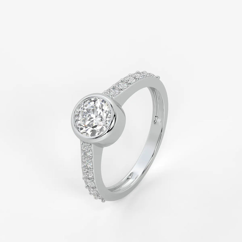 Serenique Round Bezel Diamond Ring