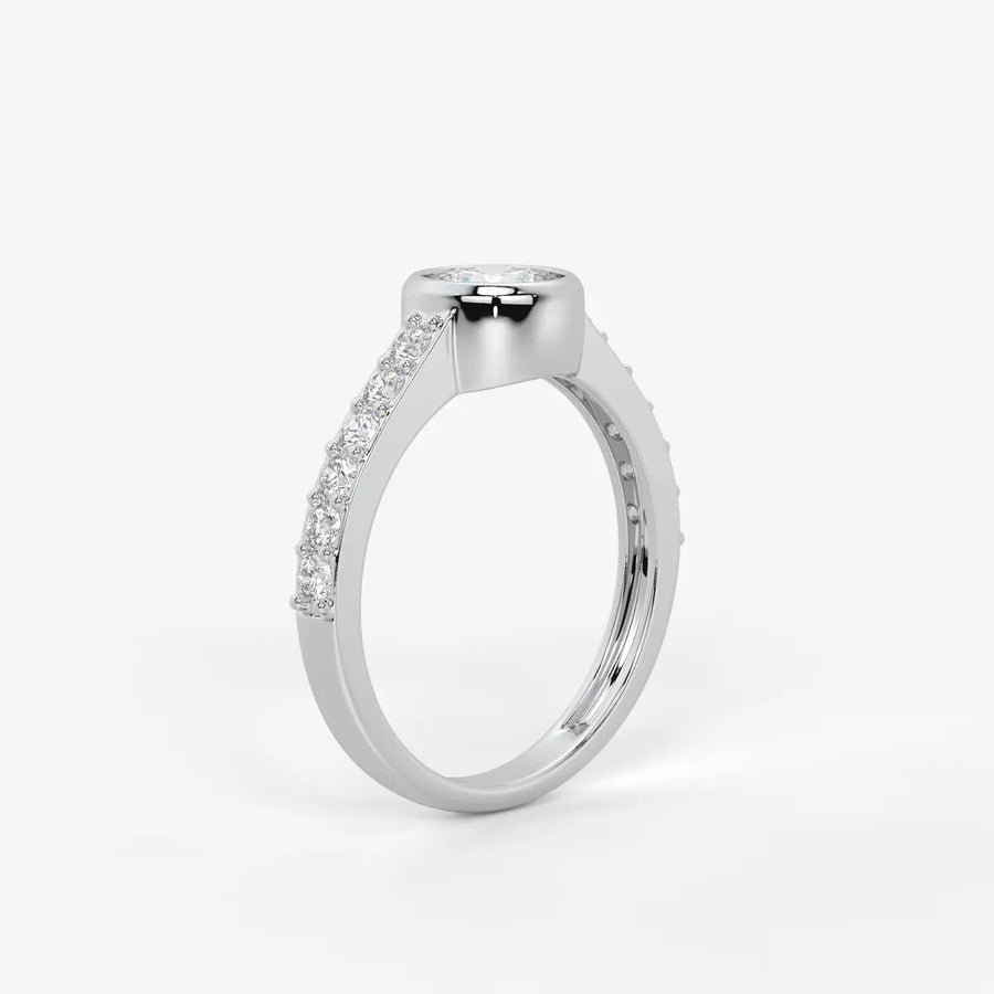 Serenique Round Bezel Diamond Ring