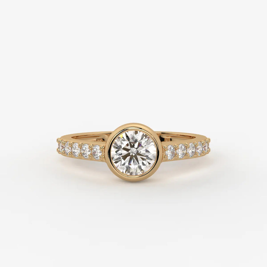 Serenique Round Bezel Diamond Ring