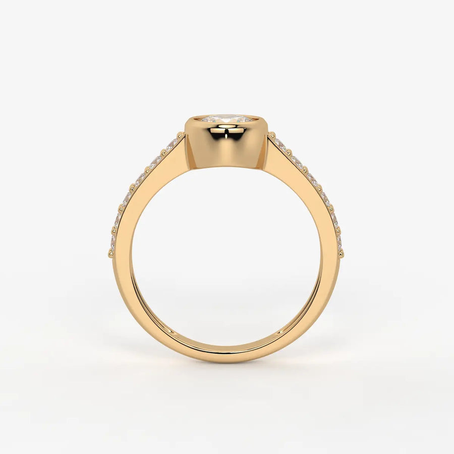 Serenique Round Bezel Diamond Ring