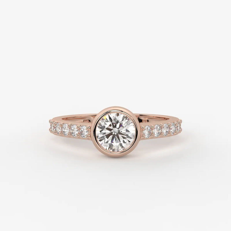Serenique Round Bezel Diamond Ring