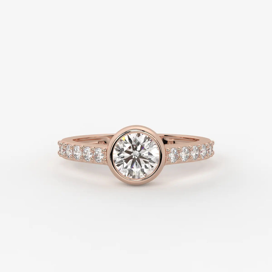 Serenique Round Bezel Diamond Ring