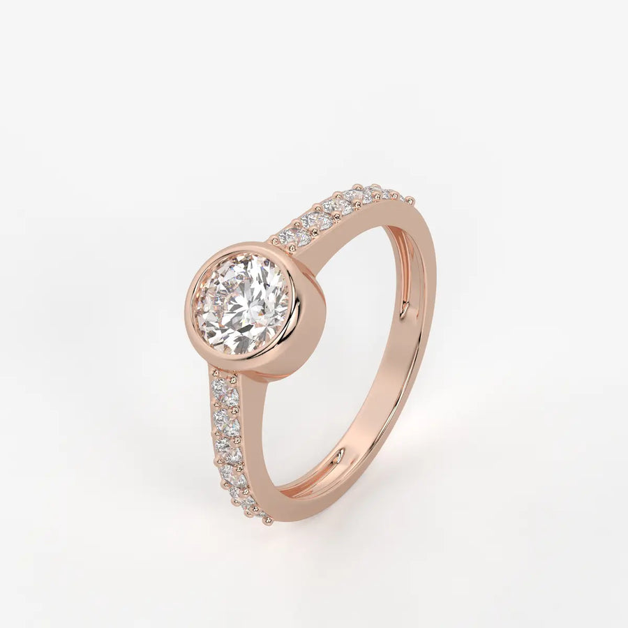 Serenique Round Bezel Diamond Ring