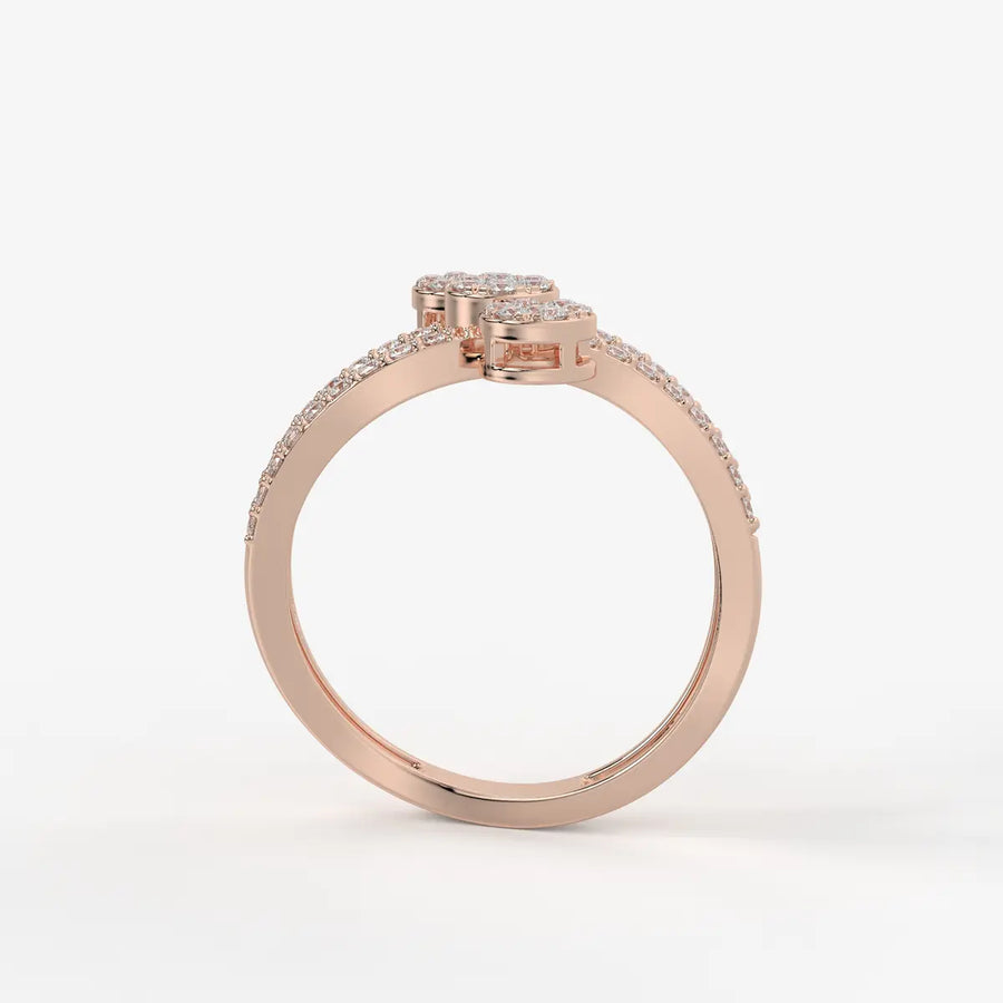Trivelle Floral Cluster Diamond Ring