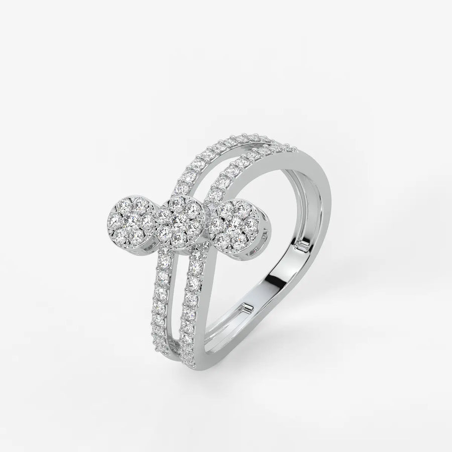 Trivelle Floral Cluster Diamond Ring