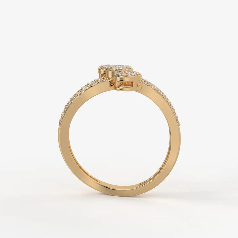 Trivelle Floral Cluster Diamond Ring