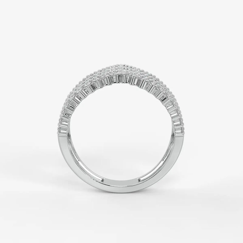 Velmira Multi Layer Diamond Statement Ring