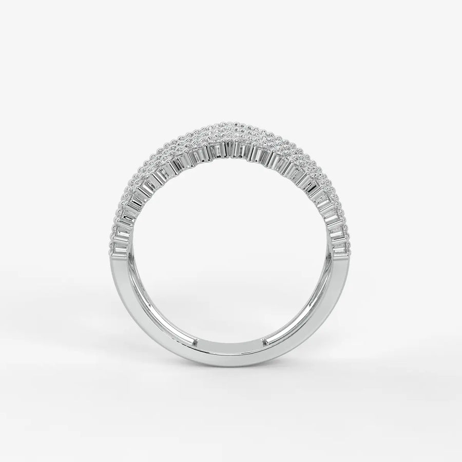 Velmira Multi Layer Diamond Statement Ring