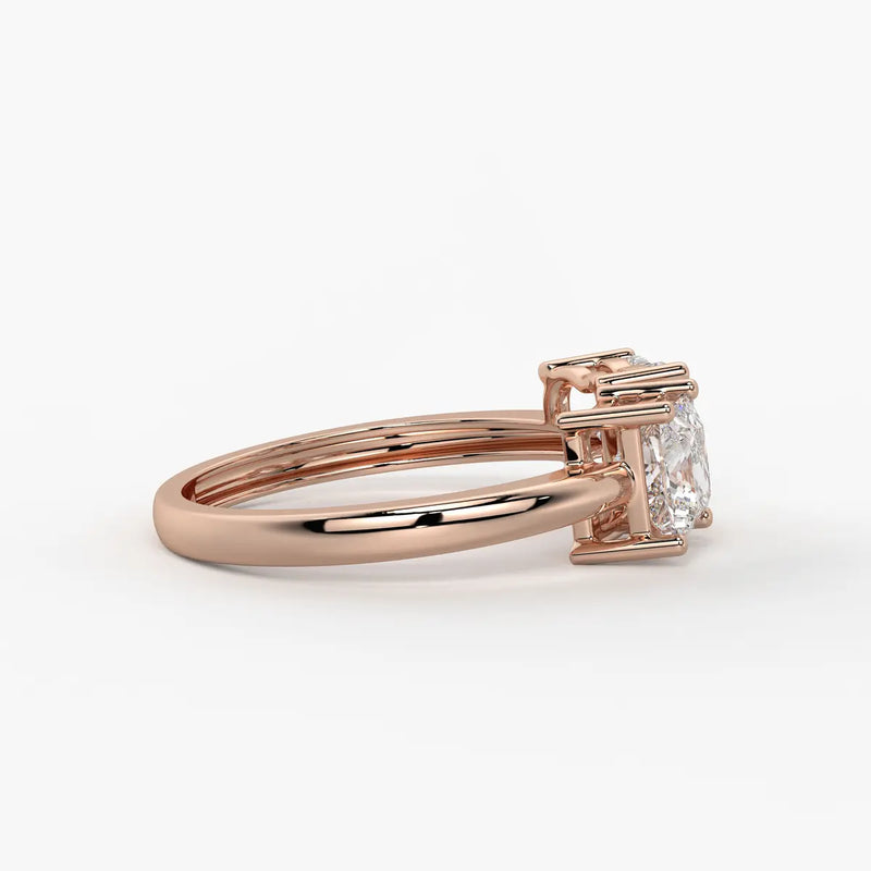 The Diya Radiant Heart & Princess Ring