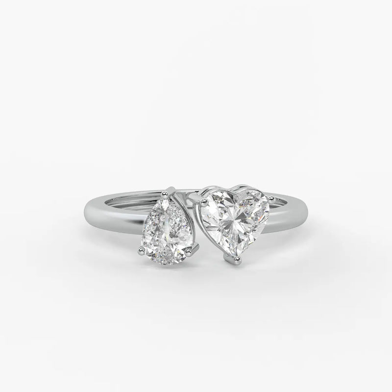 The Amara Eternal Heart & Pear Ring