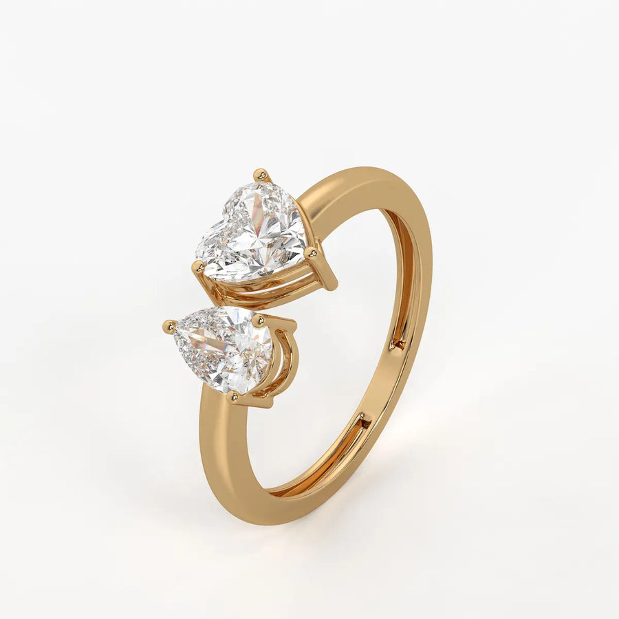 The Amara Eternal Heart & Pear Ring