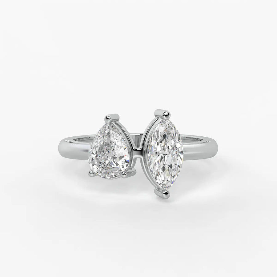 Aurevia Twin Glint Diamond Ring
