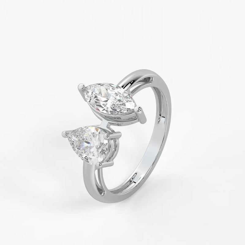 Aurevia Twin Glint Diamond Ring