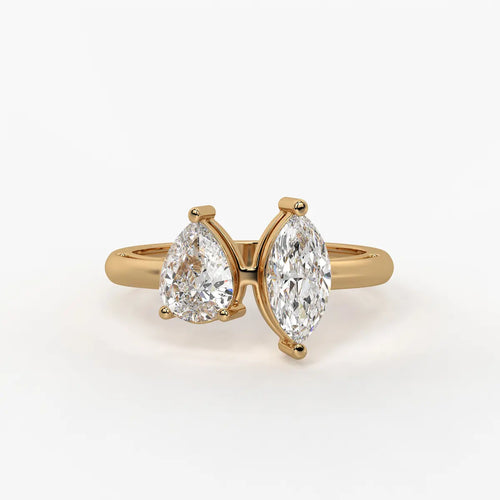 Aurevia Twin Glint Diamond Ring
