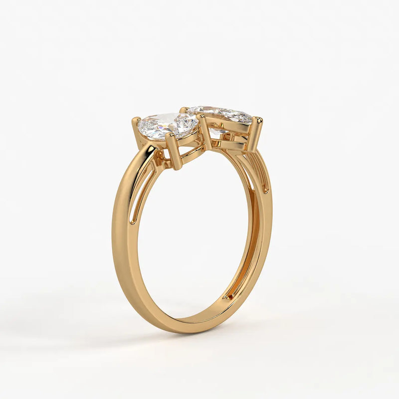 Aurevia Twin Glint Diamond Ring