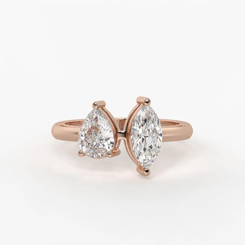 Aurevia Twin Glint Diamond Ring