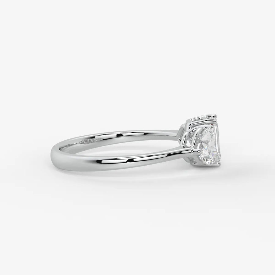 Celestra Emerald Heart Trilogy Diamond Ring