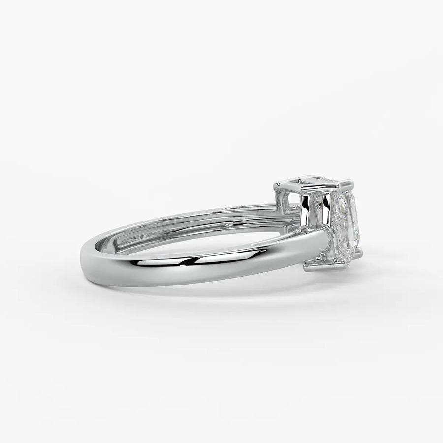 The Kyra Ethereal Pear & Asscher Ring
