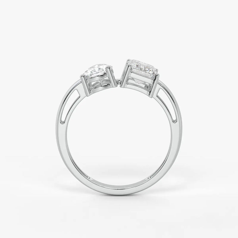 The Inara Pear & Emerald Fusion Ring