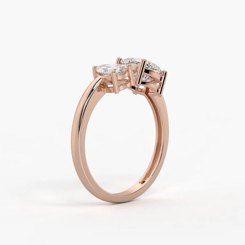 The Aadhya Pear-Cushion Union Ring