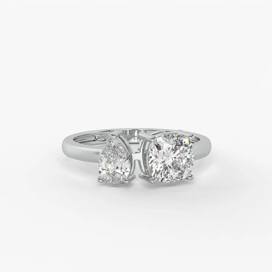 The Aadhya Pear-Cushion Union Ring