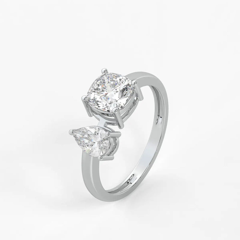 The Aadhya Pear-Cushion Union Ring