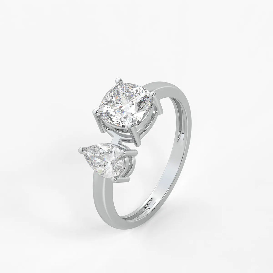 The Aadhya Pear-Cushion Union Ring