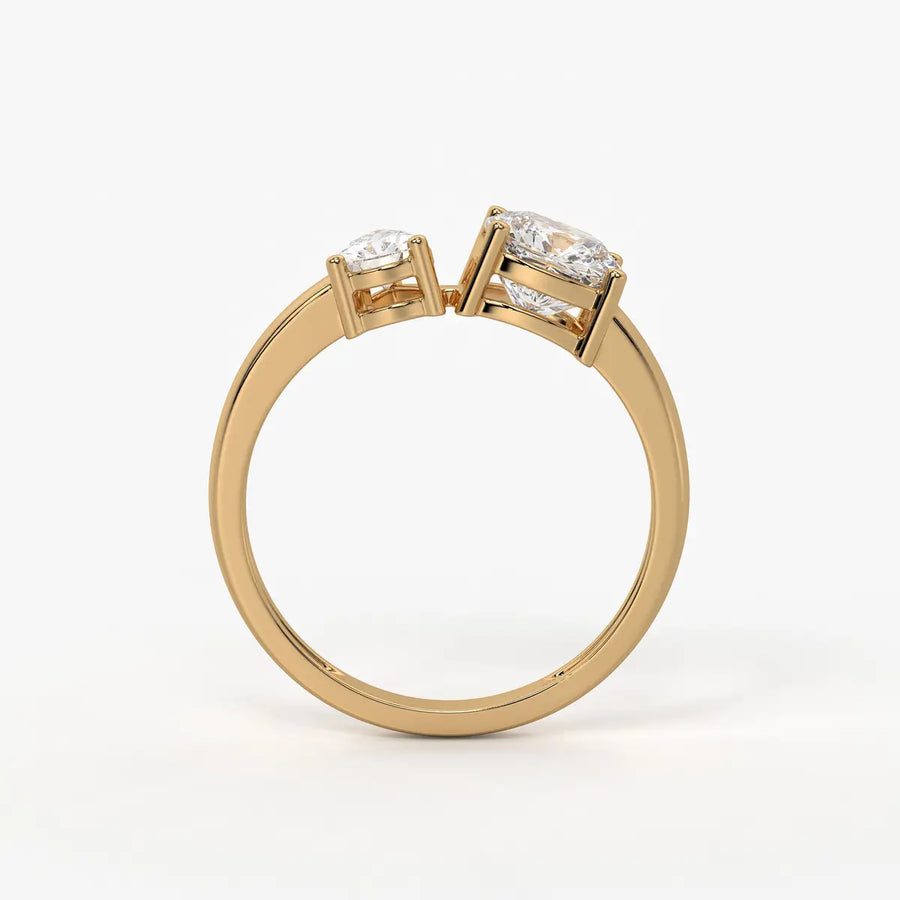 The Aadhya Pear-Cushion Union Ring