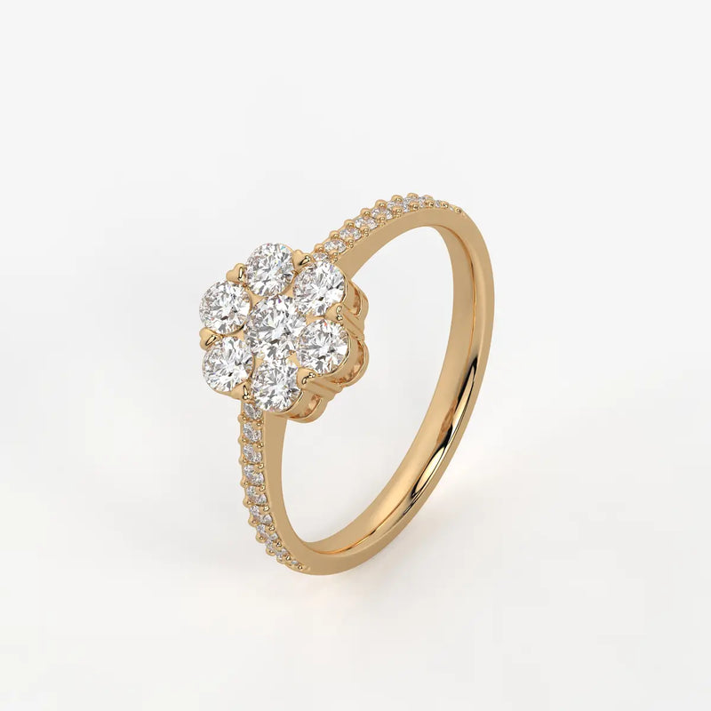 Florielle Bloom Cluster Diamond Ring