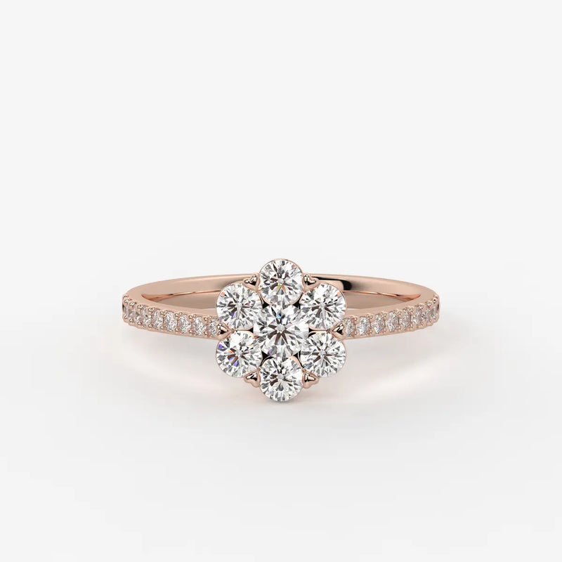 Florielle Bloom Cluster Diamond Ring