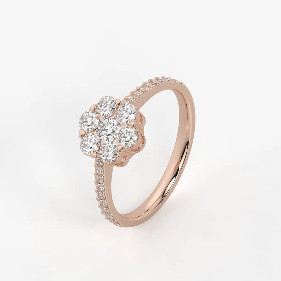 Florielle Bloom Cluster Diamond Ring