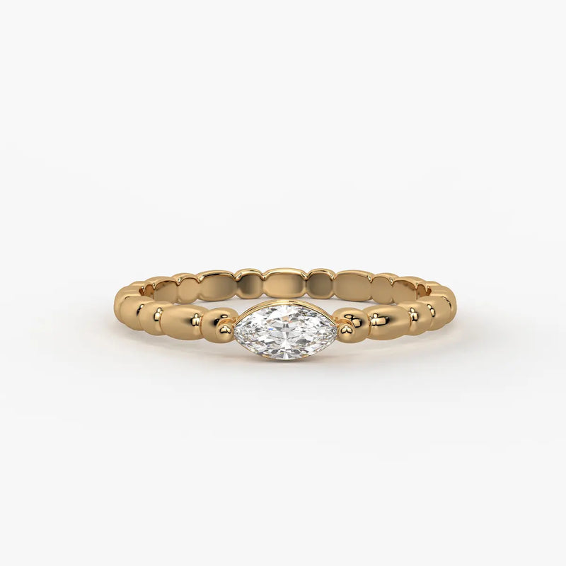 Sienna Marquise Beaded Ring